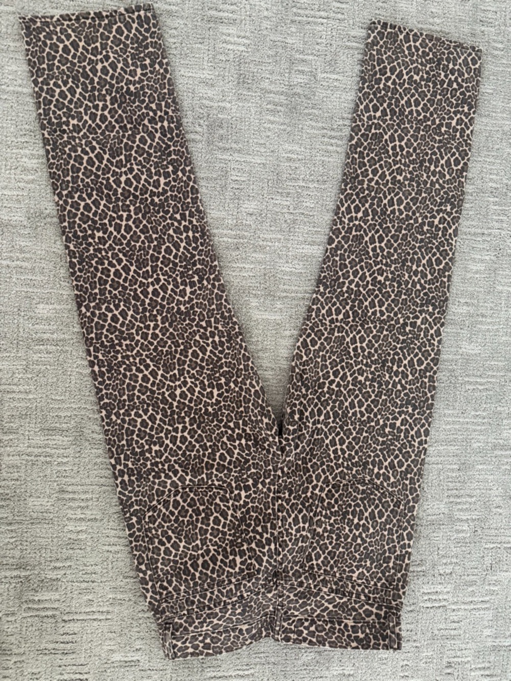 Madewell The Longline Straight Jean - Leopard Print Brown/Black - Picture 5 of 5